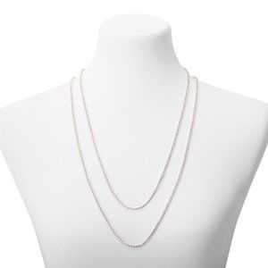 🌬️ Silver Silk Rhinestone Multi Strand Necklace